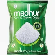 Madhur Pure and Hygienic Sugar, 1kg Bag